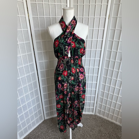 NWT Misa Los Angeles Floral Halter Jumpsuit | Large - Picture 8 of 8